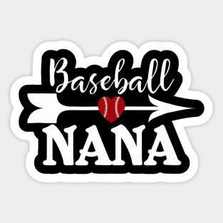 Baseball NANA Proud Grandma Mothers Day Sticker